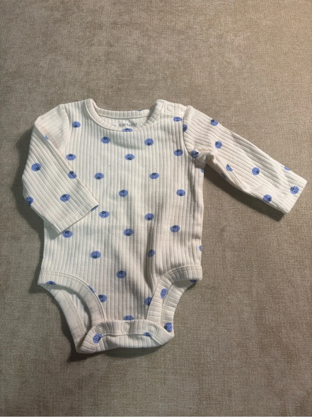 Carters cream ribbed